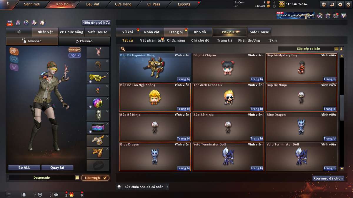 shop acc cf uy tin gia re